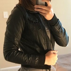 Cropped Forever XXI Pleather Jacket